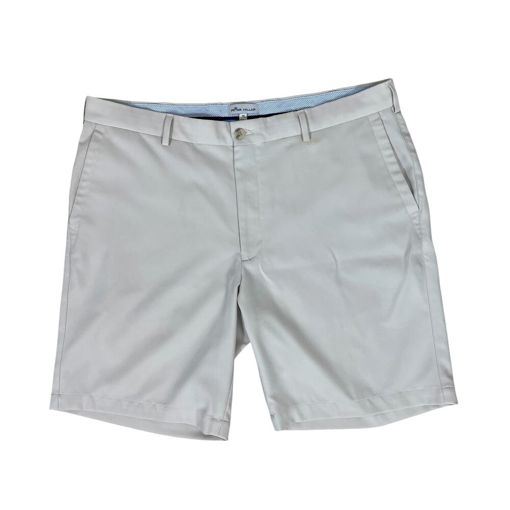 Peter Millar Salem Performance Stretch Short Khaki Size 38 Golf Casual Travel